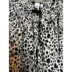 A New Day  Dalmatian White Black Blouse Medium White Leopard White Black Photo 2