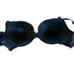 Torrid  Lightly Lined T Shirt Bra Blue Lace Underwired Size 40DD Navy Blue Photo 7