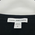 Standard James Perse Women's Black 3/4 Sleeve Scoop Neck Bodycon‎ Dress Size XS Photo 9