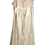 Jovani NWT EVENING 71789 lace rhinestone brooch waist gown Photo 0