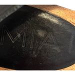 MIA Vintage Wooden Black Leather Strappy Slingback Heel Sandal Women's Size 6 Photo 5