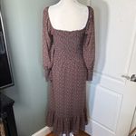 Betsey Johnson Betsy Johnson Floral Smocked Maxi Dress Long Sleeve Size Small Photo 5