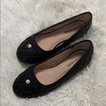 Dream Paris Dream Pairs Black Quilted Flats with Pearl Accent Photo 0