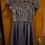 City Studios Dress Lace Blue homecoming Purple Photo 0