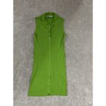 ZARA womens dress size medium green ribbed collared sleeveless Photo 1