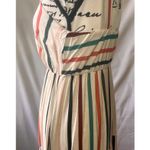 Ces Femme Striped Tiered Adjustable Straps Maxi Dress Women's Medium Size 8 Photo 6