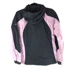 Columbia Womens Windbreaker Jacket Seam Sealed Hooded Full Zip Black Pink S Photo 1
