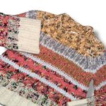 Anthropologie  Speckled Stripe Knit Sweater Pink Purple Wool Alpaca Blend XS Photo 2