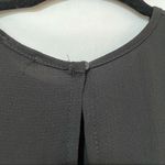 Boohoo  Black Pleated Tiered Ruffled Blouse Womens 8 Whimsigoth Preppy Flared Photo 3