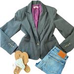 Isaac Mizrahi Gray Blazer Jacket M Photo 7