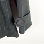 Lane Bryant  Gray Striped Lined Long Sleeves Front Blazer Coat, Size 14 Photo 4