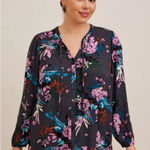 Torrid New Crinkle Gauze Button-Front Peasant Top Size 4X Photo 0