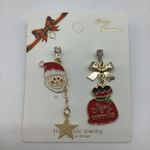 New Christmas SantaClaus gift bag fashion earrings Red Photo 13