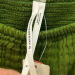 Anthropologie NWT Women's Green Crop Top size small Photo 3