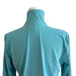 Athleta  Light Blue Split Mock Turtleneck Long Sleeve Soft Active Top Large Photo 9