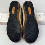 SIMPLE Women's Eco Friendly Organic Cotton Eyelet Flats Olive/Neutral Photo 6