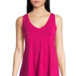 Time & Tru Womens Tank Top Size XL 16-18 Relaxed Fit Sleeveless Pink New Photo 1