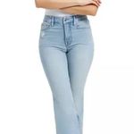 Good American GLC High Rise Mini Bootcut Jeans in Indigo, NWT, Size 16 Photo 0