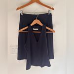 Susana Monaco  Skirt Set in Navy Blue Sz L‎ Photo 1