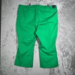 J.Crew  Kelsey Pants Womens 24 Bright Green Wide Leg Cropped Workwear Preppy Photo 2