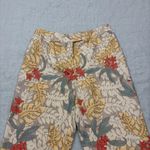 August Silk  100% Silk Leaf Pattern Pants Sz M Boho Peasant Contemprorary Retro Photo 1