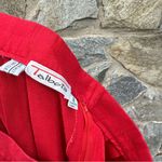 Vintage Long Pleated Red Midi Skirt Size 8 Photo 6