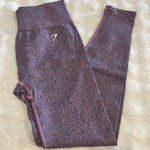 Gymshark  Pink Berry Marl Vital Seamless Leggings Size Medium EUC Photo 0