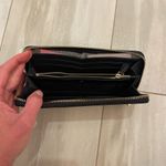 Kate Spade NWT Spencer Black with Silver Metallic Dots Zipper Wallet, one size Photo 12