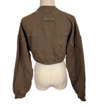 Joah Brown  Drawcord Cropped Crew Sweatshirt Photo 7