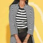 CAbi  | Byline Black & White Stripe Full Zip Jacket 5851 Women's L Photo 1