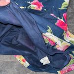 Abercrombie & Fitch Navy Blue And Pink Floral Dress Size Large Photo 3