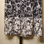 BCBG MaxAzria Black White Floral Jersey Dress XS Photo 5