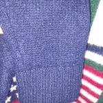 Vtg 90s American Eagle Outfitters 100% Wool Flag Sweater Size Large Blue Photo 4