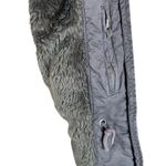 Aeropostale Y2K Utility Jacket Womens S Faux Fur Lined Hood Military Bomber Gray Photo 10