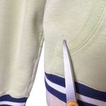 Arizona Jeans Arizona Y2K Vintage Pastel Pistachio Green Zip Hoodie Jacket Navy Striped Trim Photo 4