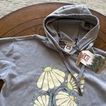Avalanche  Heather Gray Hoodie with Floral Design Photo 5
