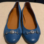 Coach  Blue Suede Leather Flats, Size 8.5 Photo 0
