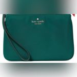 Kate Spade Chelsea Medium Wristlet Nylon Pouch in Jade Green Photo 7