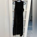 Gap Vintage Y2K Chocolate Brown Crushed Velvet Maxi Dress Gown Size 10 Medium M Photo 3