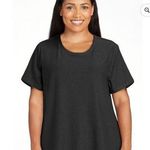 Athletic Works Womens XL 16-18 Black Soot Heather Super Soft Short Sleeve Tee NW Photo 0