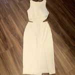 superdown Revolve  White Cutout Midi‎ Dress Sleeveless Slit Bodycon Party S Photo 1