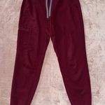 FIGS  Zamora Jogger Scrub Pants Graphite Red Size Small‎ Photo 0