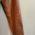 VERO MODA  Button Leather‎ Jacket Brown Medium Photo 4