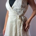 Fame and Partners  Cream Wrap Dress Size 12 Photo 2