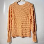 Ces Femme Sweater Dot Wool Mohair Textured Bobble Chevron Lattis Fall Chunky S Orange Photo 2