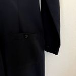 Robbie Bee 90s Blue Textured Duster Dress Long Sleeve Button Down Jacket Photo 6