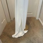 Elegant Ivory Sleeveless Jumpsuit and long vest set in large White Photo 3