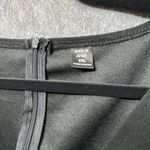 SheIn  Curve Black Pleated Midi‎ Dress Ruched V-Neck Short Sleeve Plus Size 1XL Photo 1