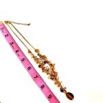 Avon tigers eye beaded Y choker necklace Brown Photo 7