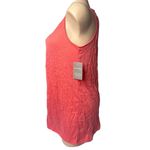 White Stag NEW  Womens Coarl Crochet Macrame Sleeveless Shirt Top Crinkle Size M Photo 2